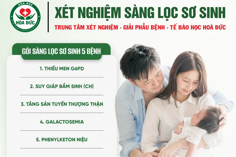 Sàng lọc sơ sinh 5 bệnh